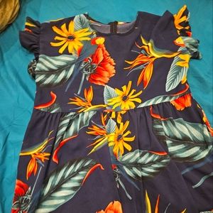 Shein Tropical Print Dress